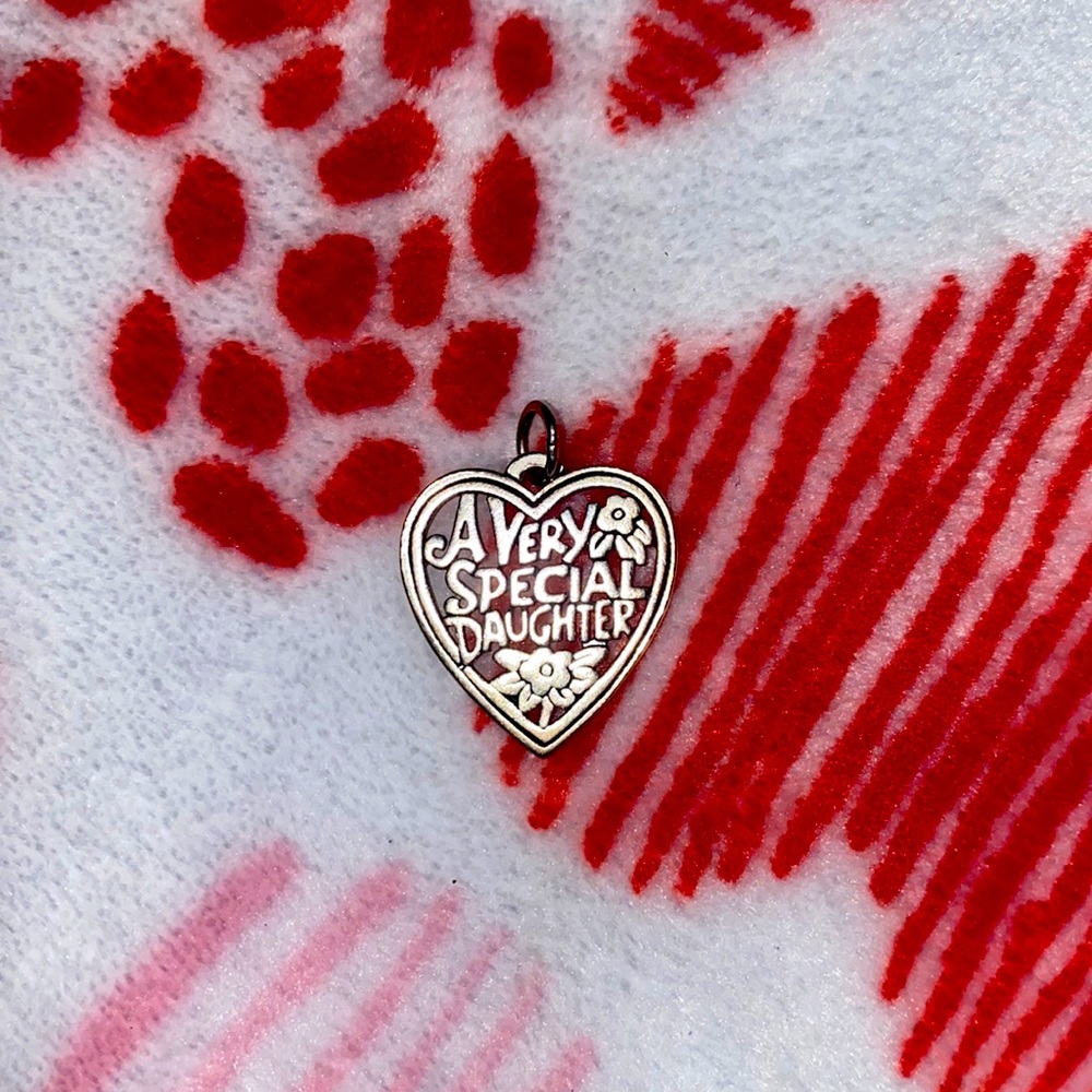 COPY - James Avery a very special daughter, heart charm.